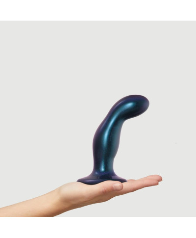 DILDO PLUG SNAKY BLEU METALLIC - M