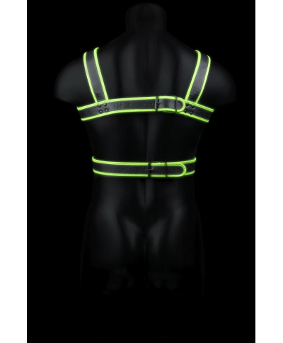 Body Harness - Glow in the Dark - Neon GreenBlack - SM