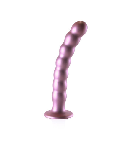 Beaded G-Spot Dildo - 8 205 cm - Rose Gold