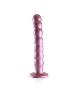 Beaded G-Spot Dildo - 8 205 cm - Rose Gold