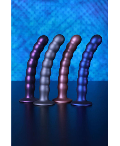 Beaded G-Spot Dildo - 8 205 cm - Rose Gold