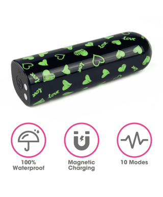 Rechargeable Glow-in-the-dark Heart Massager