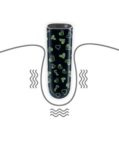 Rechargeable Glow-in-the-dark Heart Massager
