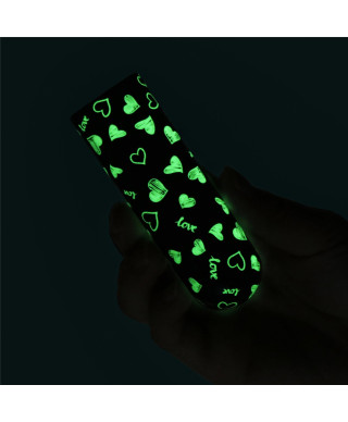 Rechargeable Glow-in-the-dark Heart Massager