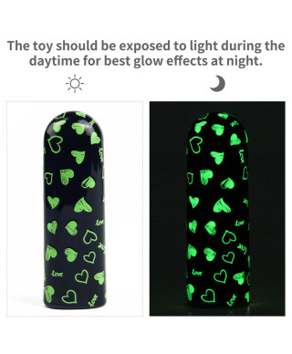 Rechargeable Glow-in-the-dark Heart Massager