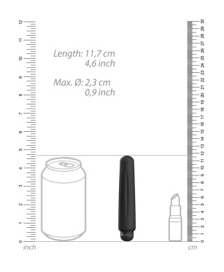 Mały klasyczny mini wibrator pocisk 10 trybów 11cm