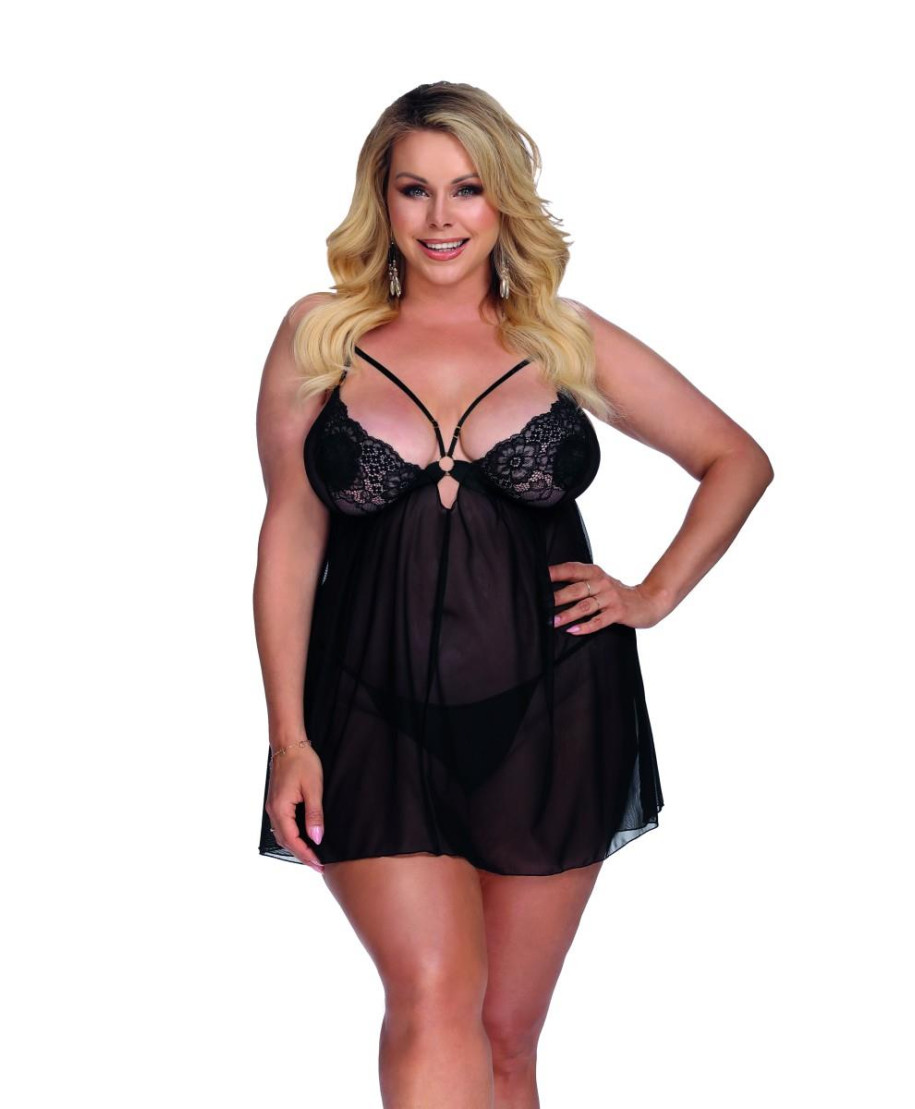 SKYLEE black chemise XL XXLXXXL czarna halka