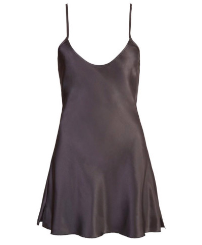 Satin Chemise Black M