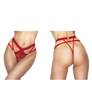 MEREDITH THONG RED LXL