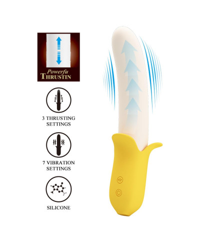 PRETTY LOVE - Banana Greek 7 vibration functions 3 thrusting settings