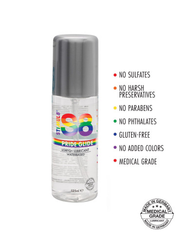 S8 WB Pride Glide Lube 125ml Natural