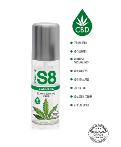 S8 Hybrid Cannabis Lube 125ml Cannabis