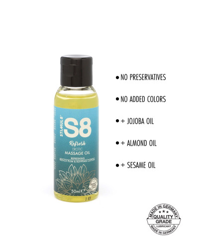 S8 Massage Oil 50ml French Plum Egyptian Cotton