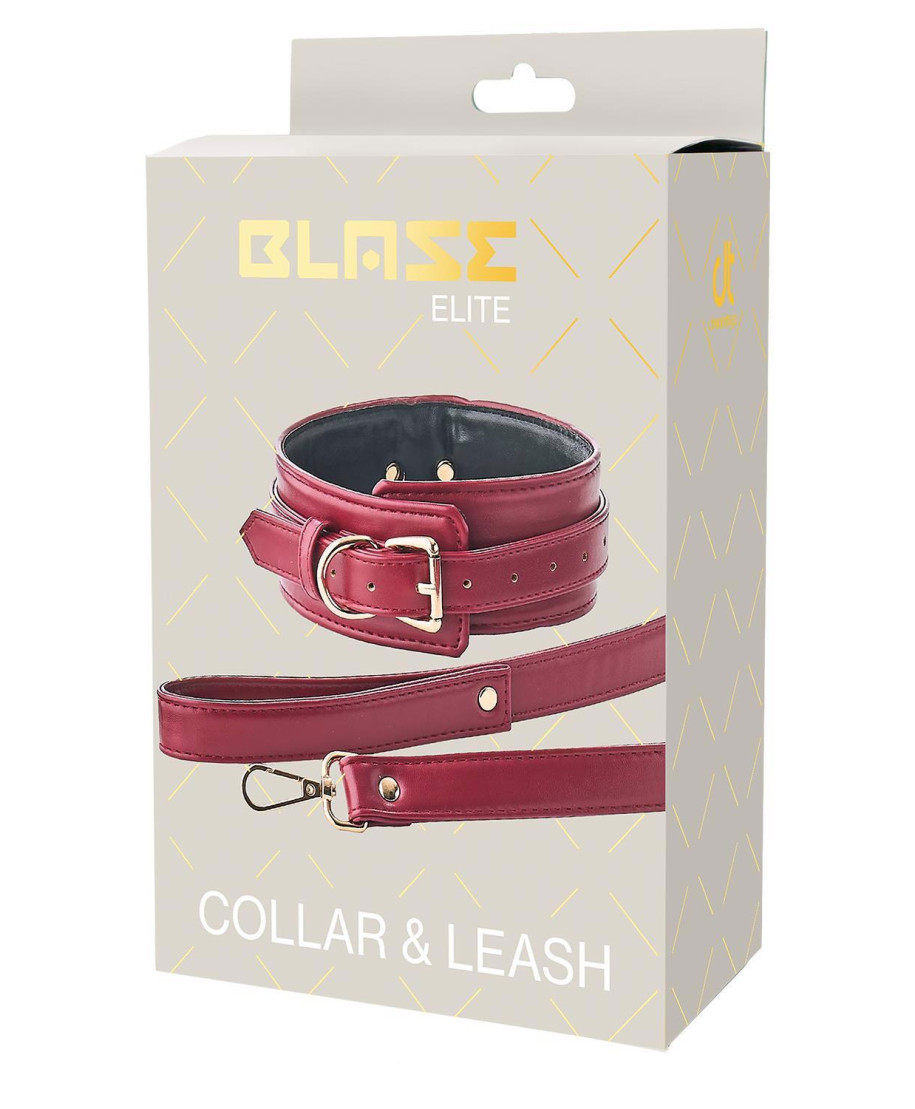 BLAZE ELITE COLLAR AND LEASH RED