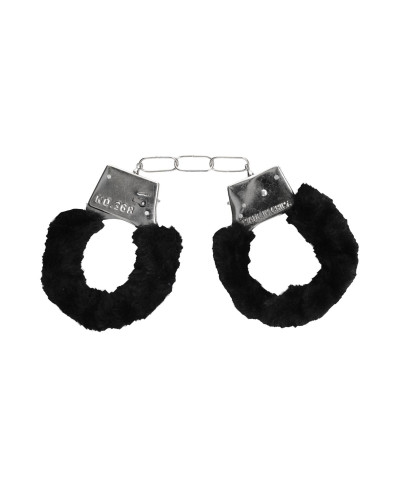 Pleasure Furry Hand Cuffs - With Quick-Release Button