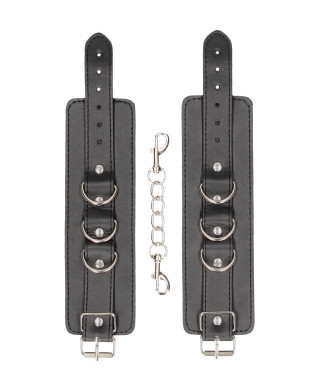 Bonded Leather Hand or Ankle Cuffs - With Adjustable Straps