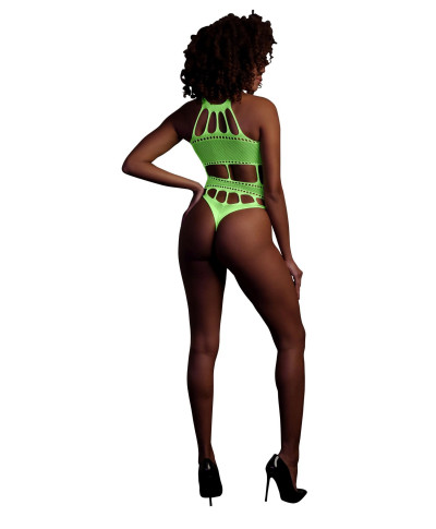 Body with Grecian Neckline - Neon Green - XSXL