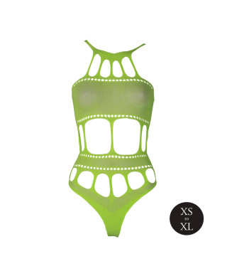 Body with Grecian Neckline - Neon Green - XSXL