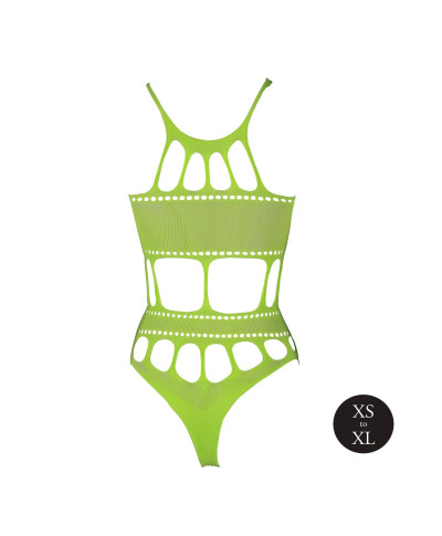 Body with Grecian Neckline - Neon Green - XSXL