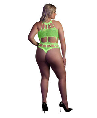 Body with Grecian Neckline - Neon Green - XLXXXXL