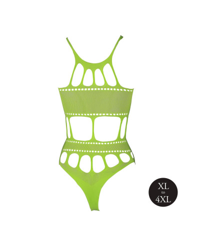 Body with Grecian Neckline - Neon Green - XLXXXXL