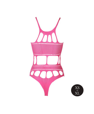 Body with Grecian Neckline - Neon Pink - XSXL