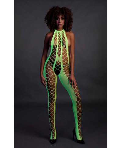 Bodystocking with Halterneck - Green - XSXL