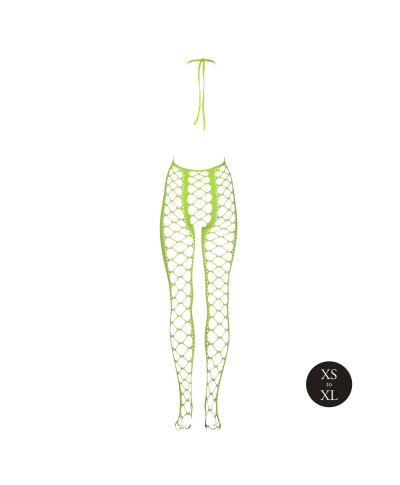 Bodystocking with Halterneck - Green - XSXL