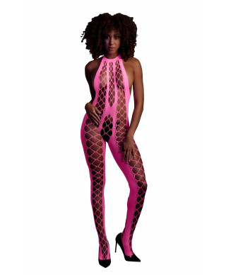 Bodystocking with Halterneck - Pink - XSXL