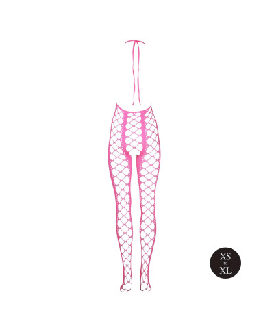 Bodystocking with Halterneck - Pink - XSXL