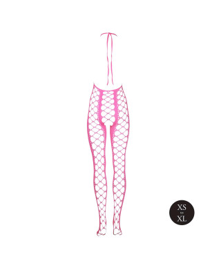 Bodystocking with Halterneck - Pink - XSXL