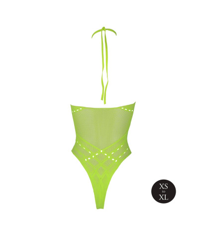 Body with Halter Neck - Neon Green - XSXL