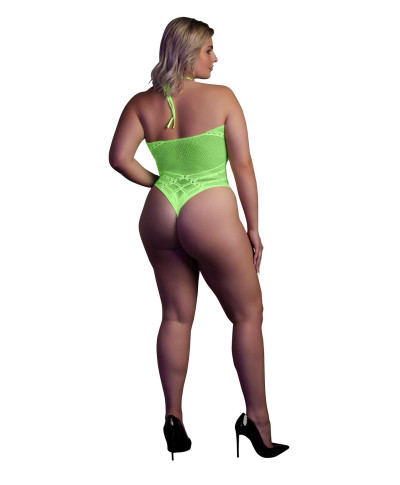 Body with Halter Neck - Neon Green - XLXXXXL