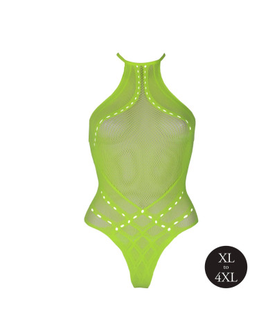 Body with Halter Neck - Neon Green - XLXXXXL