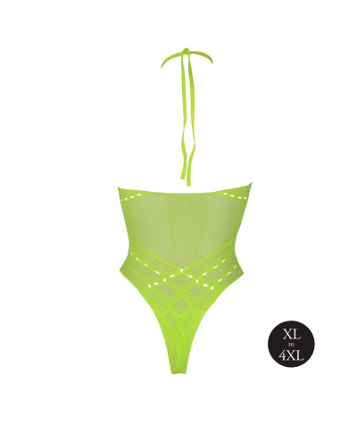 Body with Halter Neck - Neon Green - XLXXXXL