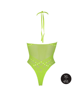 Body with Halter Neck - Neon Green - XLXXXXL