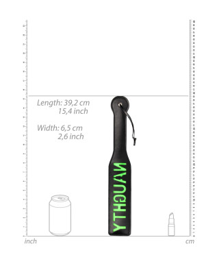 Naughty Paddle - Glow in the Dark - BlackNeon Green