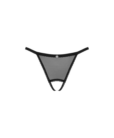 Celia Noir crotchless thong XSS