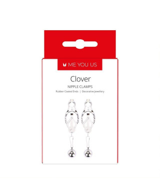 Me You Us Clover Nipple Clamp Silver