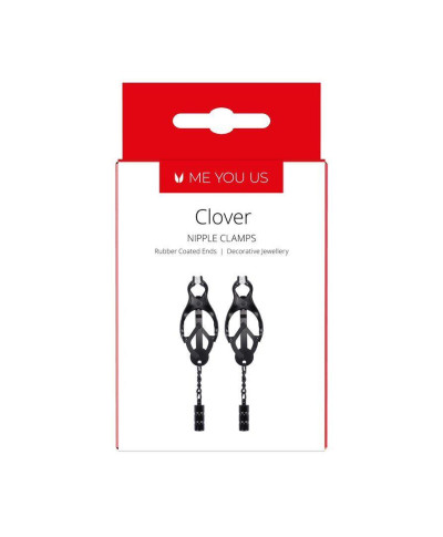 Me You Us Clover Nipple Clamp Black