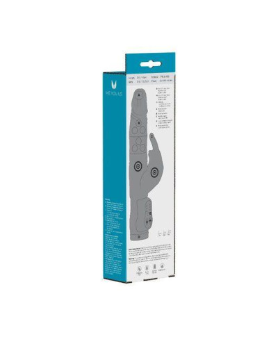 Me You Us Twin Turbo Rabbit Vibrator Blue