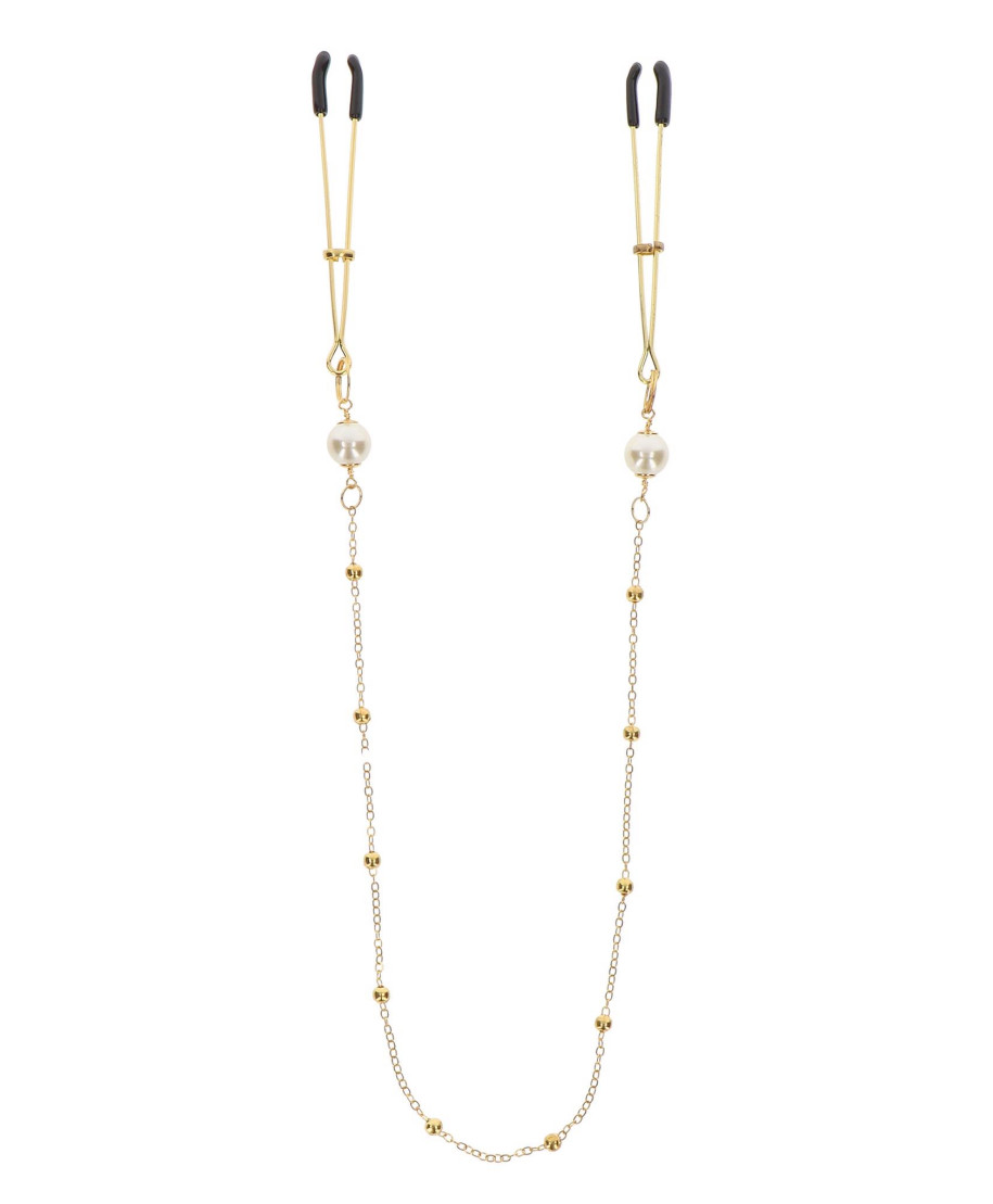 Tweezers Pearl Deluxe Chain Gold