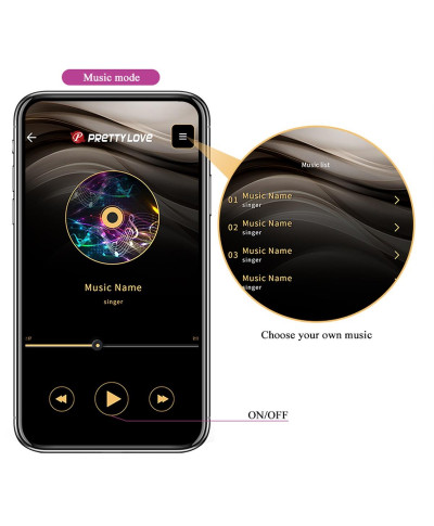 PRETTY LOVE - Baird 12 vibration functions Mobile APP Long-distance Control