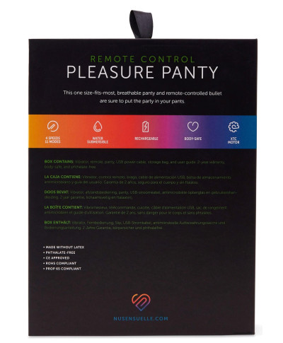 Remote Control Pleasure Panty White