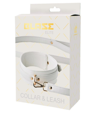 BLAZE ELITE COLLAR AND LEASH WHITE