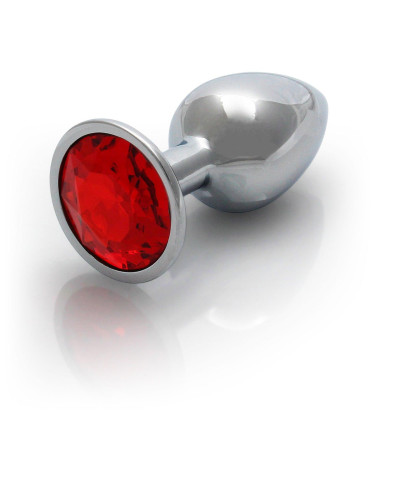 METALOWY ELEGANCKI KOREK ANALNY PLUG Z DIAMENTEM 7 CM WODOODPORNY