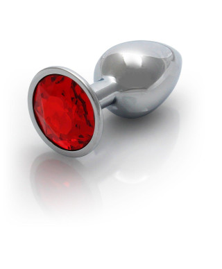 METALOWY ELEGANCKI KOREK ANALNY PLUG Z DIAMENTEM 7 CM WODOODPORNY