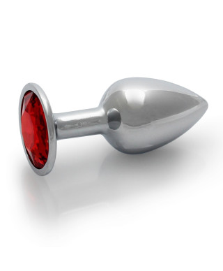 METALOWY ELEGANCKI KOREK ANALNY PLUG Z DIAMENTEM 7 CM WODOODPORNY