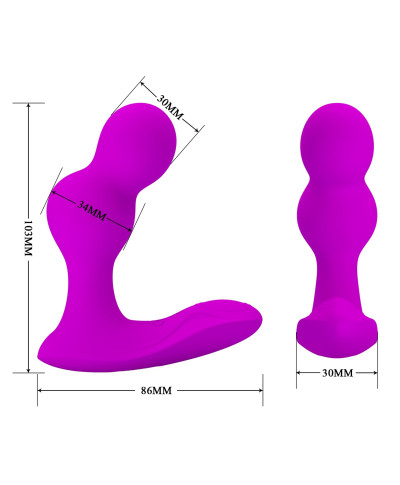 Wibrator analny masażer prostaty dla par na pilota wodoodporny