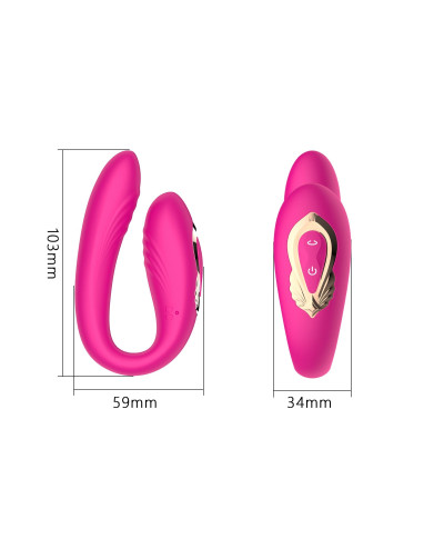 Rotating wearable dual vibrator